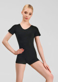Напівкомбінезон LOLA, короткий рукав бавовна стрейч, чорний, 110см