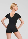 Напівкомбінезон LOLA, короткий рукав бавовна стрейч, чорний, 110см