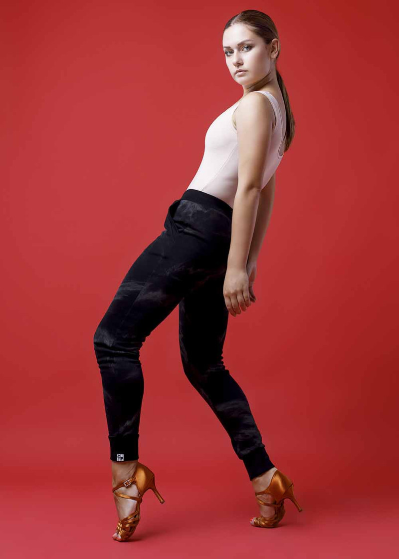 LUCKY CHARM - Брюки BETTINA, женские , на манжете 90%хлопок, 10%эластан, дымка-серый, M