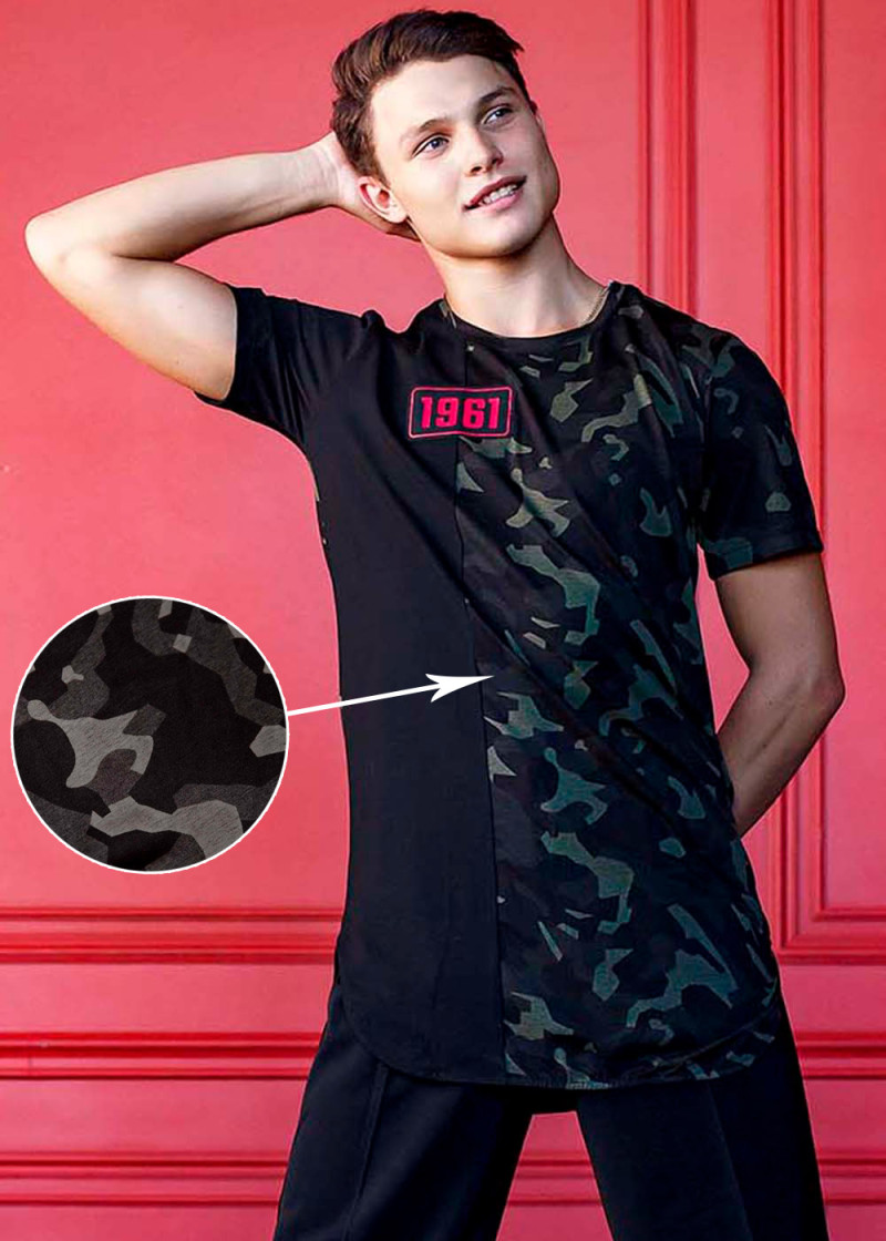 Футболка WISH, короткий рукав 90%бавовна, 10%еластан, мілітарі-сірий, M