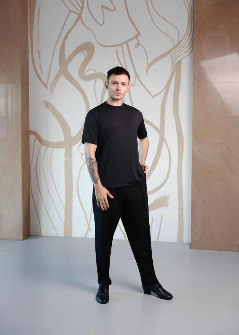 Футболка ARMANDO, короткий рукав мікрополіамід, чорний, S