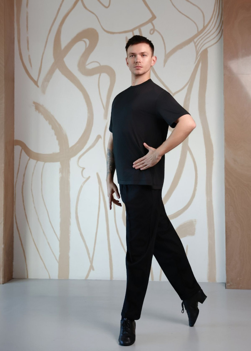 Футболка ARMANDO, короткий рукав мікрополіамід, чорний, S