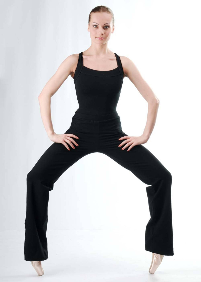 Штани EMMA, прямі 90%бавовна, 10%еластан, чорний, M