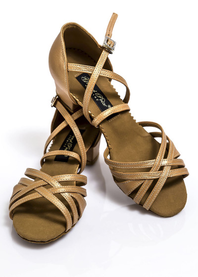 Туфлі бальні блок каблук CUCARACHA, шкіра