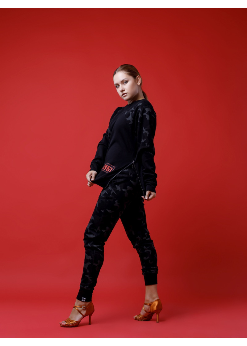 LUCKY CHARM - Топ ДР "Gain" 90%хлопок, 10%эластан, милитари-серый, M