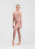 Лосини для танців з сітки Grand Prix NILA сітка, кораловий мигдаль, L