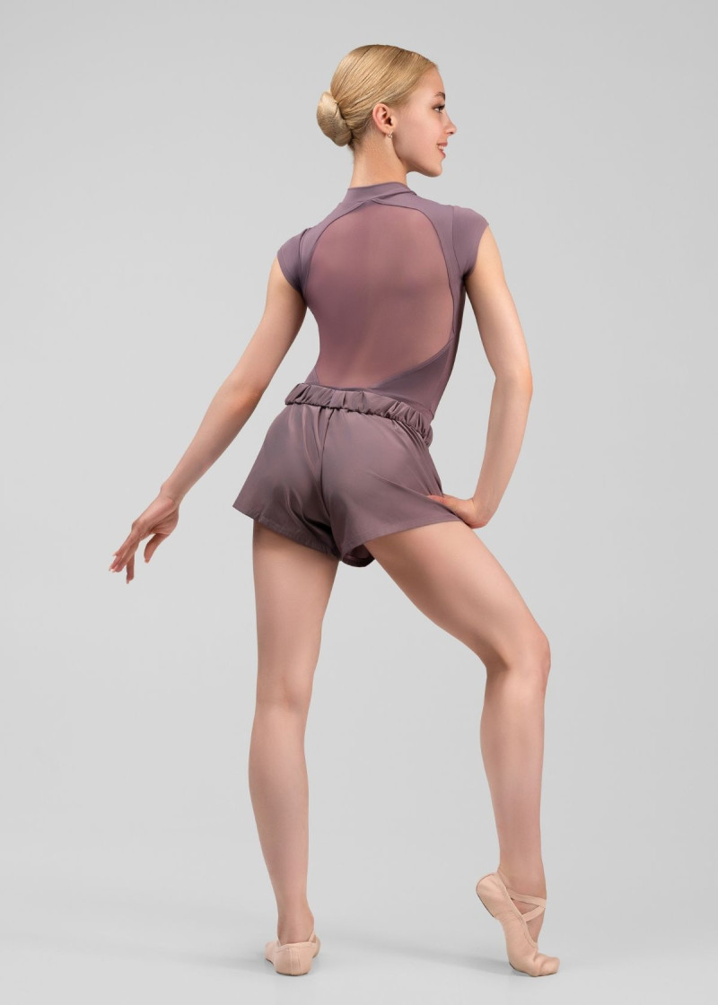 Шорти САУНА GRAND PRIX, широкі 100%поліестер, vintage violet, M