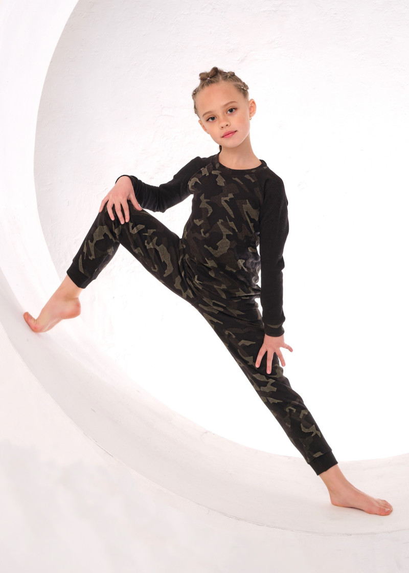 Спортивний костюм OLIMPIC 90%бавовна, 10%еластан, мілітарі-хакі, 140см