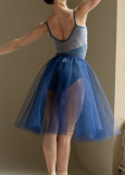 Спідниця шопенка JULIET, 2 шари тюль, deep cobalt, S