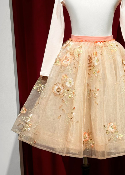 Спідниця шопенка BON-BON 100%нейлон, персик, L