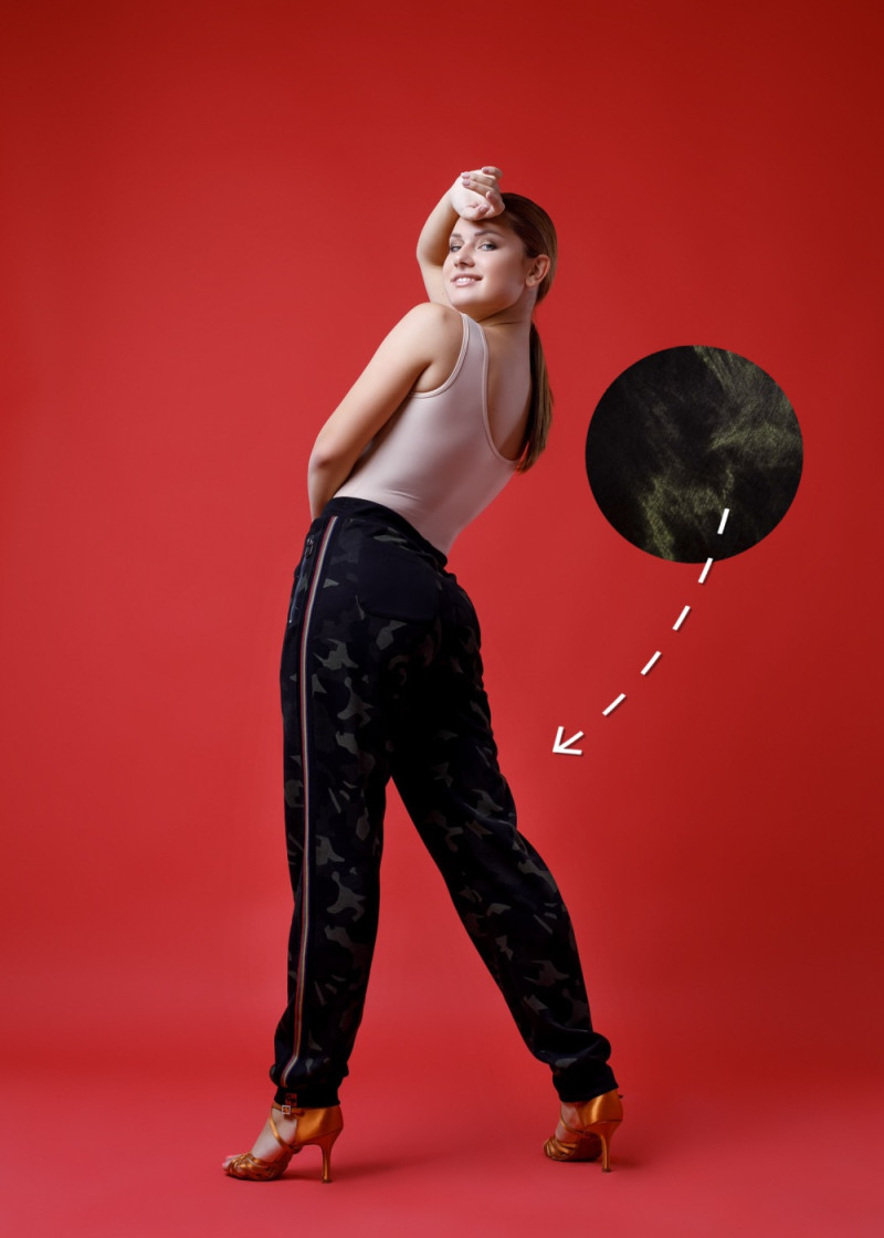 LUCKY CHARM - Брюки ADAM, на манжете 90%хлопок, 10%эластан, дымка-хаки, S