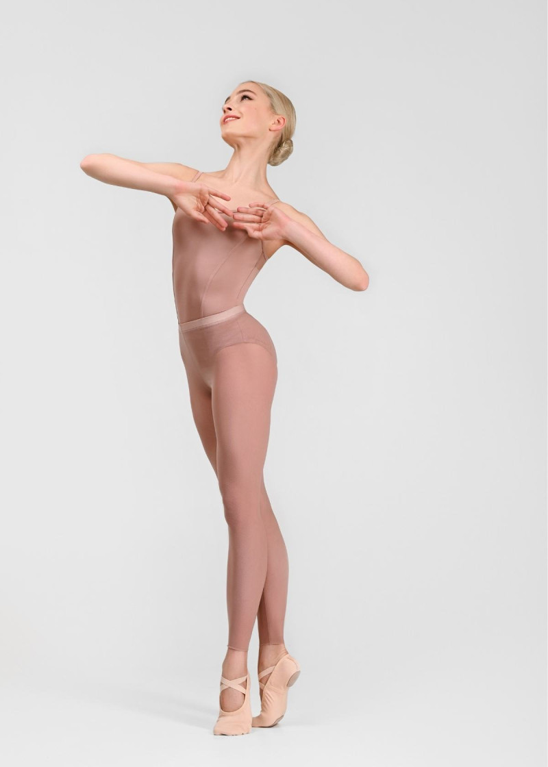 Лосини для танців з сітки Grand Prix NILA сітка, кораловий мигдаль, XS