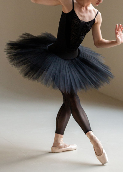 Пачка балетна BAJADERKA, 7 шарів тюль, black, 152-158см