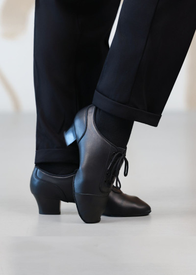 Туфлі дитячі бальні для латини RICCARDO шкіра, чорний, 32