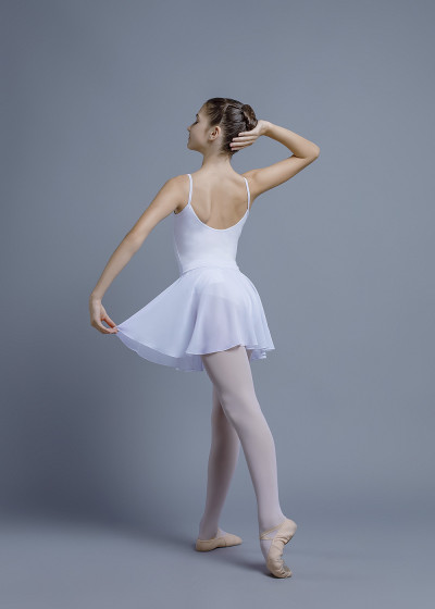 Хітон балетний OLIVERIA, сітка сітка, білий, XS(32см)