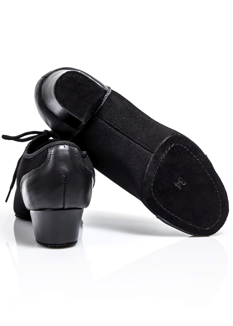 Туфлі бальні для латини RICCARDO текстиль oxford+шкіра, чорний, 40