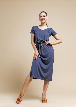 MY MOTIVATION - Платье КР "EXCITEMENT" 90%вискоза, 10%эластан, серый, S