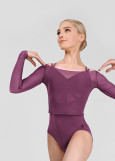 Топ Grand Prix MIRALI з сітки сітка, plum perfect, M-L