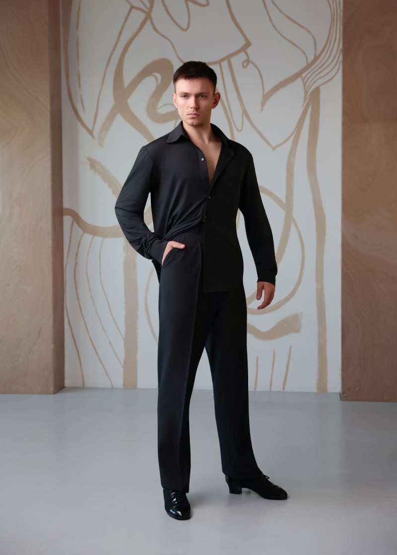 MARK - Брюки бальные для латины габардин, черный, 152см