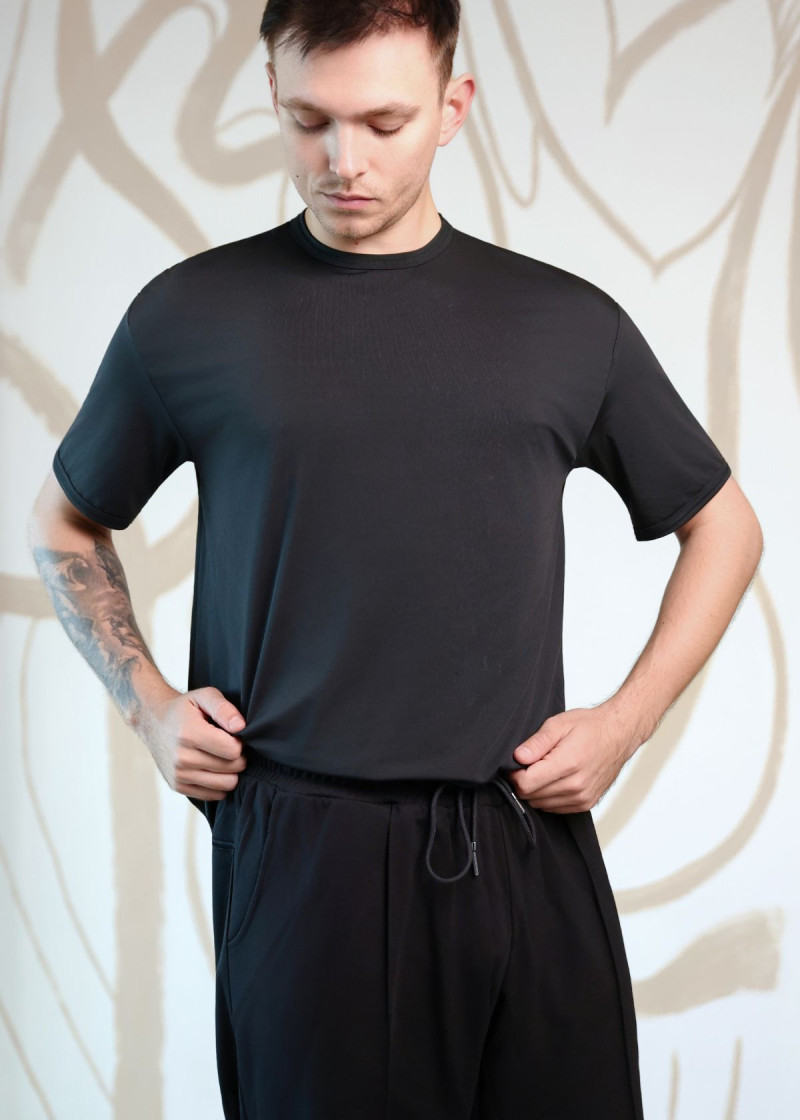 Штани тренувальні для бальних танців RONNIE габардин, чорний, S