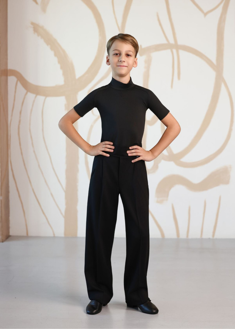 Штани тренувальні для бальних танців MARCO джерсі, чорний, 140см