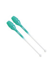 Булавы для гімнастики SASAKI NEW FIG M-34GH резина, White x PepermintGreen (WxPEG), 44cm