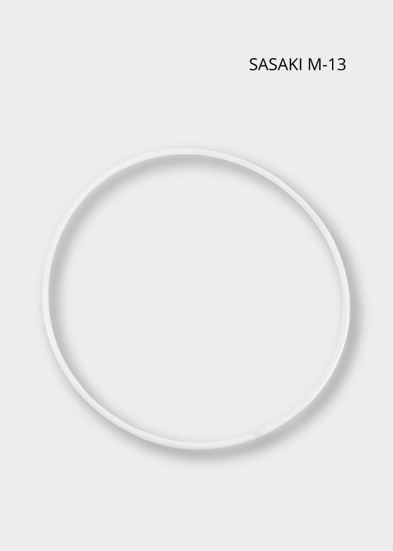 Обруч для гімнастики SASAKI M-13 поліетилен, White (W), 70cm, 260g