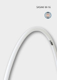Обруч для гімнастики SASAKI M-16 поліетилен, White (W), 89см, 300g