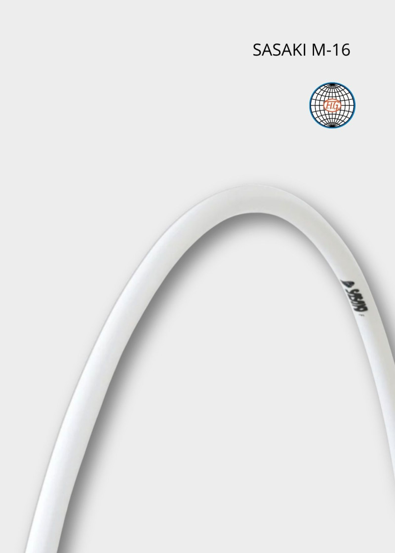 Обруч для гімнастики SASAKI M-16 поліетилен, White (W), 89см, 300g