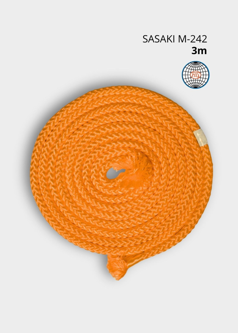 Скакалка M-242 полиэстер, Orange (O), 3m