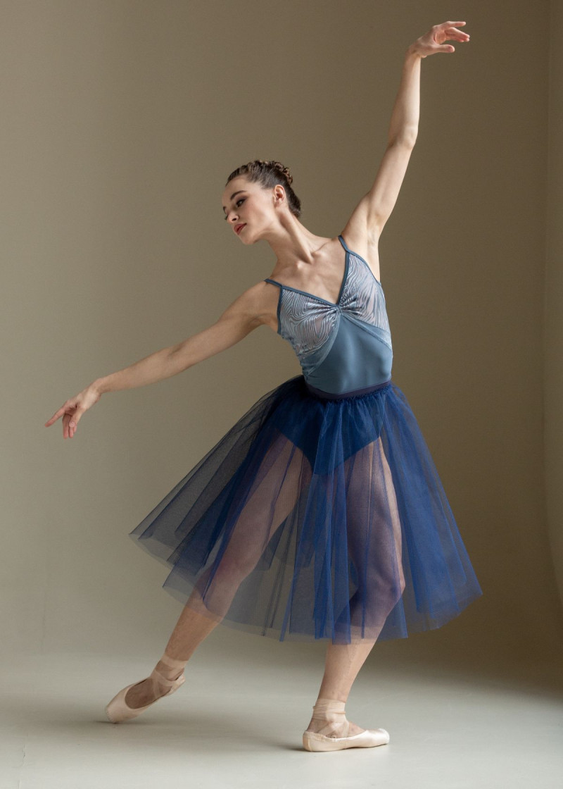 JULIET - Юбка шопен.(2слоя) тюль, deep cobalt, M