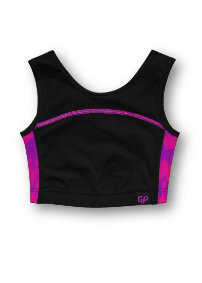 Топ майка Grand Prix ISIS нейлон, black+galaxy, 116см