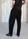 Штани тренувальні для бальних танців RONNIE габардин, чорний, XS