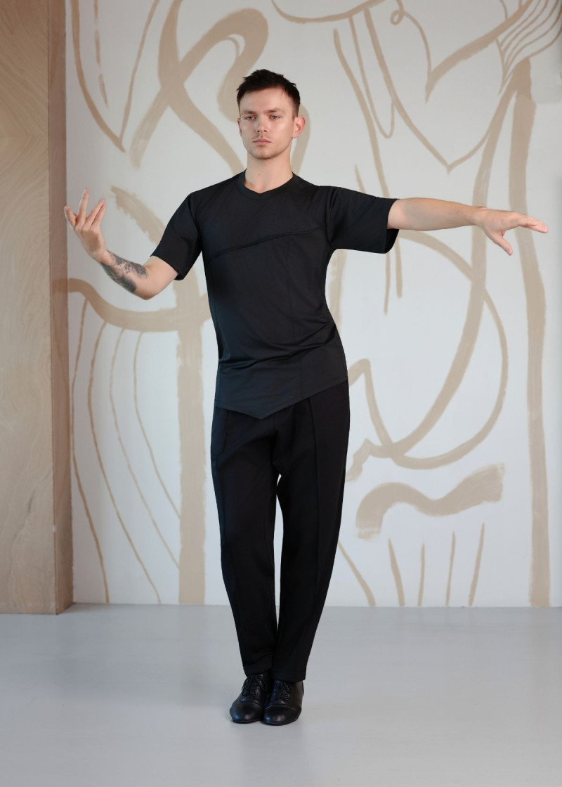 Футболка CORSAR, короткий рукав мікрополіамід, чорний, L plus