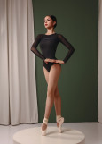 POESIE - Купальник ДР DANETTE нейлон+сетка флок, black, L