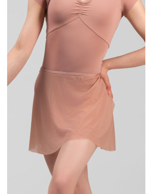 SYMPHONY - Хитон на запах OLIVERIA, сетка сетка, коралловый миндаль, XS(32см)