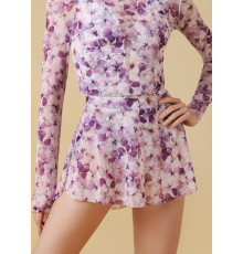 Хітон OLSEN MESH PRINT сітка з принтом, frisbee purple, XS-S