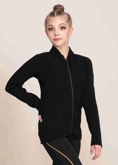 Кофта на блискавці SELENE з неопрену неопрен, чорний, XS