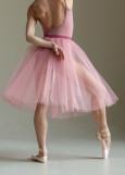 Спідниця шопенка JULIET, 2 шари тюль, pink, XS