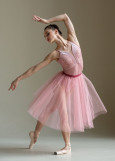 Спідниця шопенка JULIET, 2 шари тюль, pink, XS