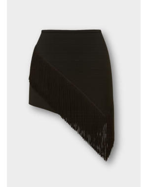 Шорти для латини SANSA мікрополіамід, бахрома, чорний, 128см