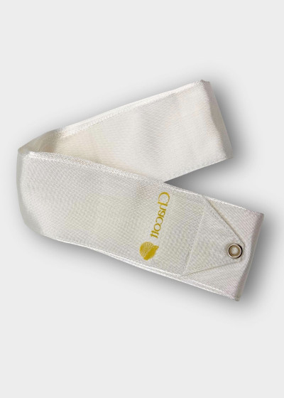 Стрічка для гімнастики CHACOTT CL6540, 6m штучний шовк, White, 6m