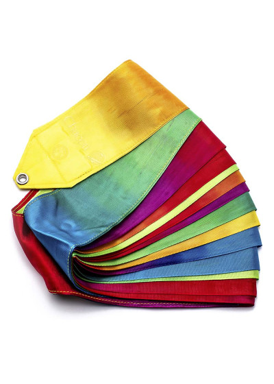 Стрічка для гімнастики CHACOTT GRADATION, 5m штучний шовк, Rainbow (796), 5m