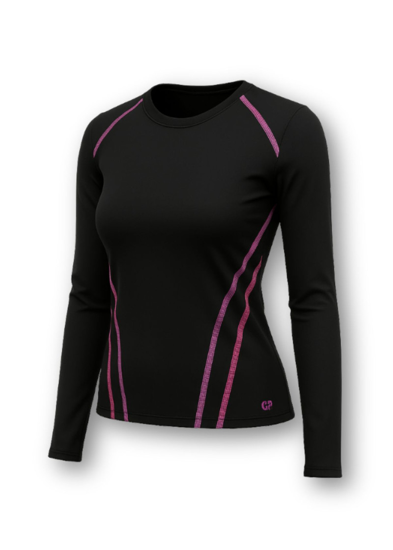 Футболка з довгим рукавом ADDLYN нейлон, black+galaxy, 146см