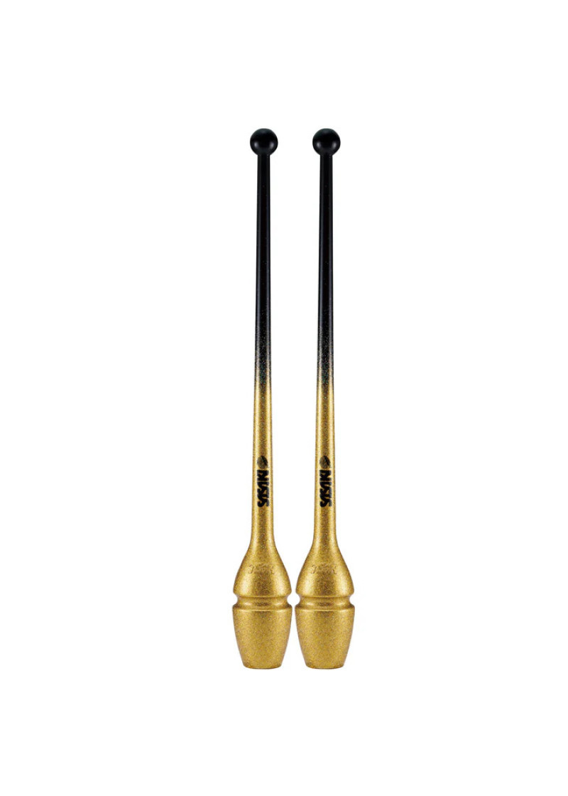Булавы M-34JKGH NEW FIG резина, Black x Gold (BxGD), 40.5cm, 150g