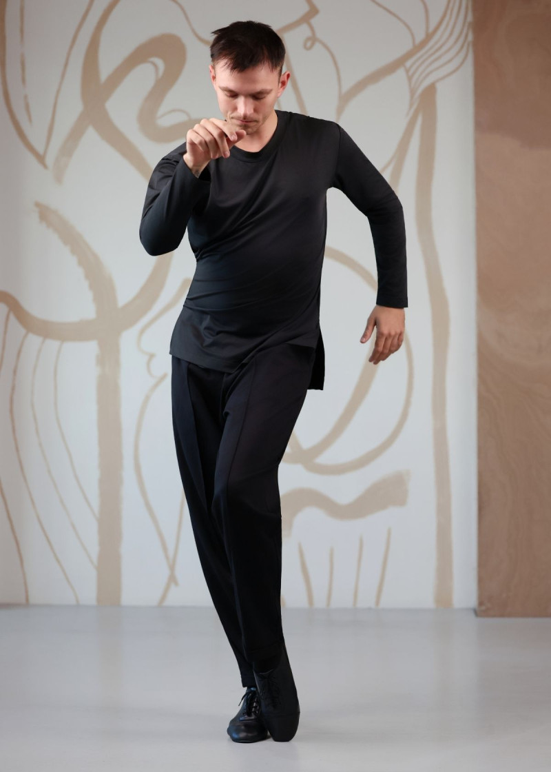 Лонгслів RICARDO мікрополіамід, чорний, L