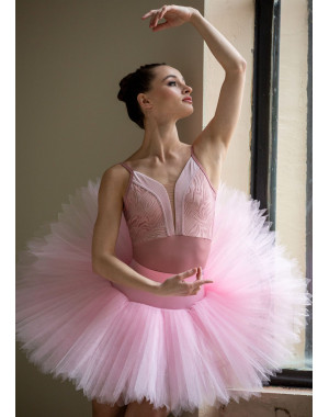 POESIE - Купальник ARABELLA бретели со вставкой нейлон+сетка флок, nostalgia rose, L