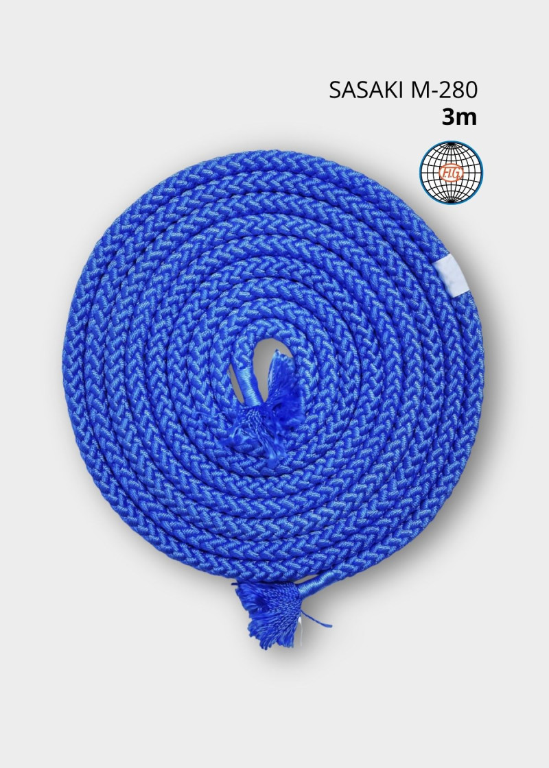 Скакалка M-280 нейлон, Turquoise-blue (TQBU), 3m