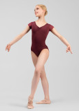 Купальник з коротким рукавом LEIA нейлон+сітка, italian plum, XS