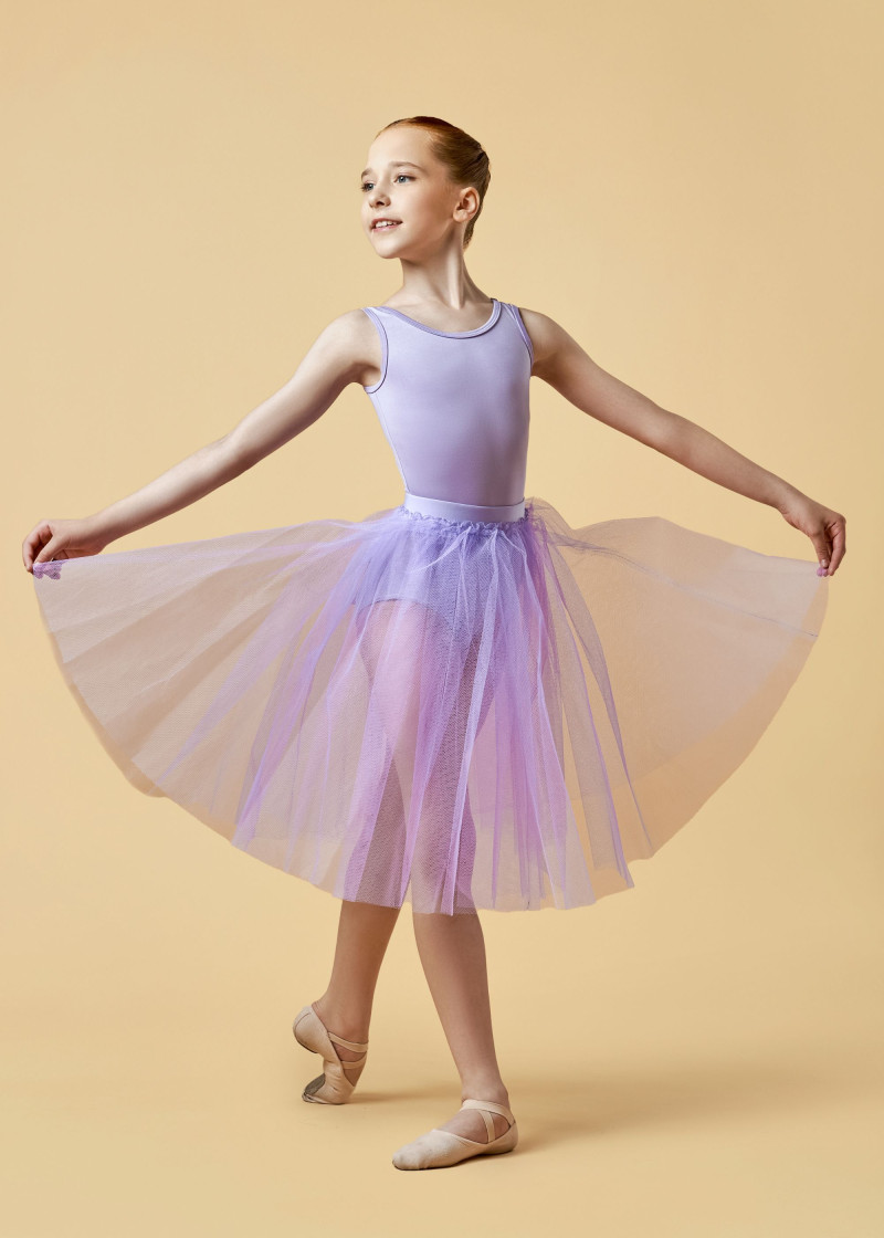 Спідниця шопенка ANTRE (2 слоя) тюль, lilac, 146-152см